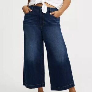 Women's Blue Wide-Leg Jeans